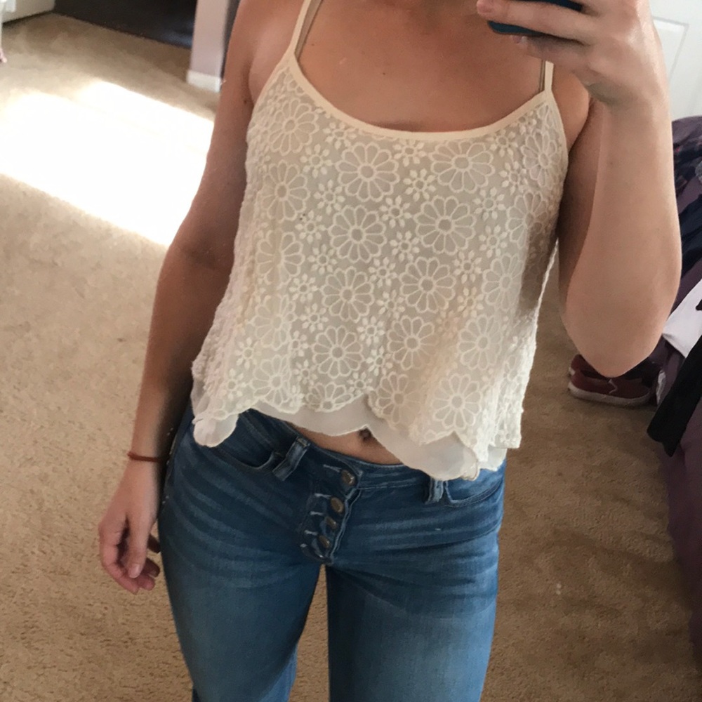 Flower crop top